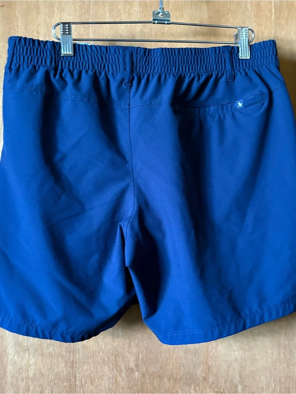 Birdie Bound Men Blue Lined Shorts, Elastic/Drawstring Waist M